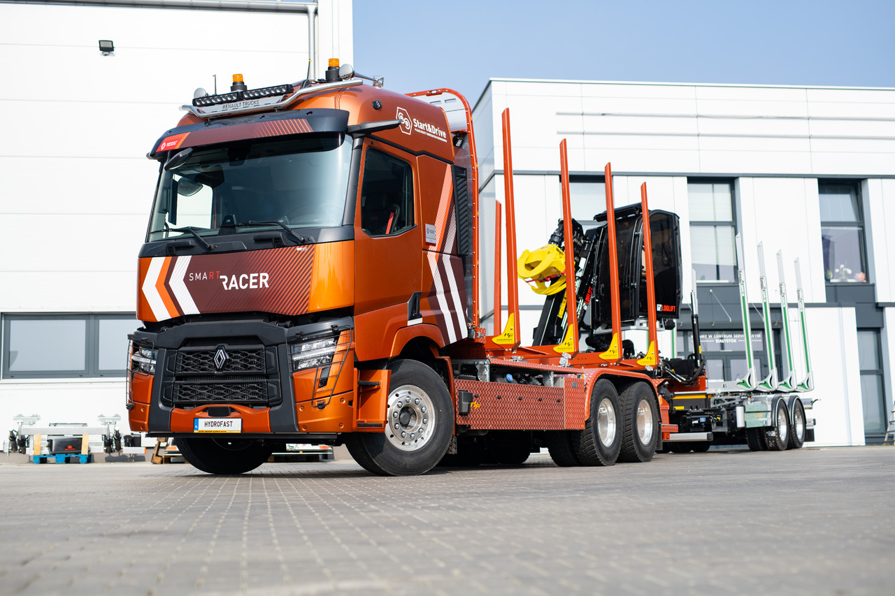 RENAULT TRUCKS C P6X4 Zabudowa do transportu drewna / Timber transport truck / Holztransportwagen/Camion de transport lemn - Kokvedējs, Elektriskais kravas auto: foto 4 RENAULT TRUCKS C P6X4 Zabudowa do transportu drewna / Timber transport truck / Holztransportwagen/Camion de transport lemn - Kokvedējs, Elektriskais kravas auto: foto 4