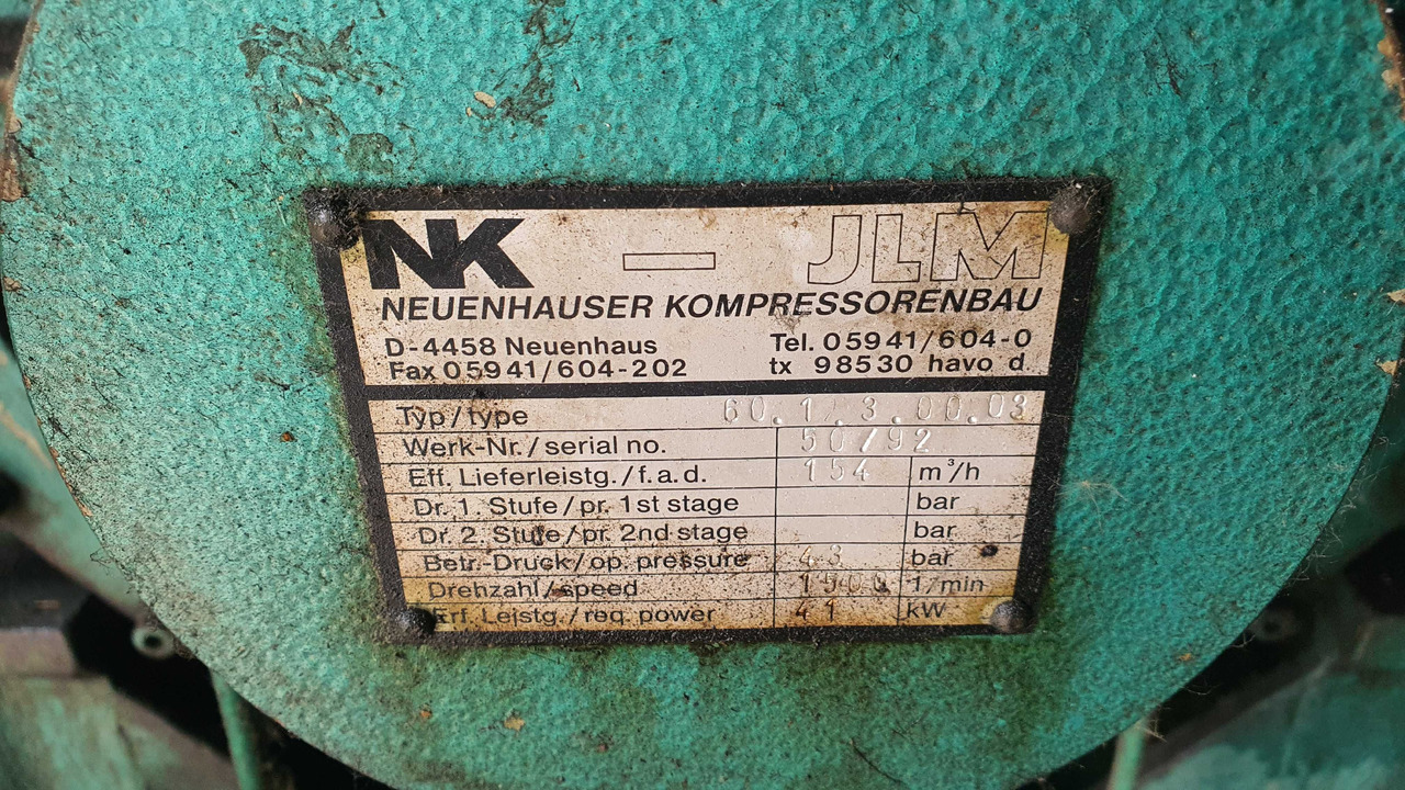 NK-JLM Neuenhauser kompresor sprężarka 43 bar 154m3/h 41kW - Gaisa kompresors: foto 5 NK-JLM Neuenhauser kompresor sprężarka 43 bar 154m3/h 41kW - Gaisa kompresors: foto 5