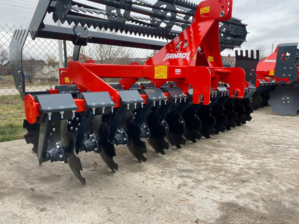 Janpol Scheibenegge / Disc harrow / Déchaumeur à disques / Erpice a dischi / Средняя дисковая борона / Brona talerzowa medium „COMPACT” 3 m - Disku ecēša: foto 3 Janpol Scheibenegge / Disc harrow / Déchaumeur à disques / Erpice a dischi / Средняя дисковая борона / Brona talerzowa medium „COMPACT” 3 m - Disku ecēša: foto 3