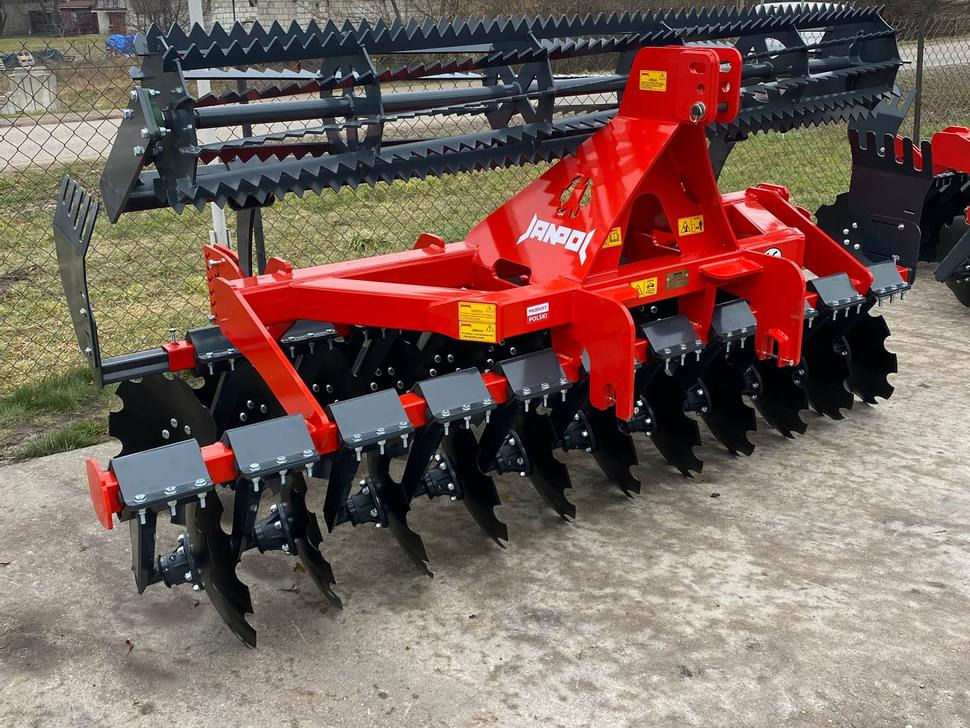 Janpol Scheibenegge / Disc harrow / Déchaumeur à disques / Erpice a dischi / Средняя дисковая борона / Brona talerzowa medium „COMPACT” 3 m - Disku ecēša: foto 1 Janpol Scheibenegge / Disc harrow / Déchaumeur à disques / Erpice a dischi / Средняя дисковая борона / Brona talerzowa medium „COMPACT” 3 m - Disku ecēša: foto 1