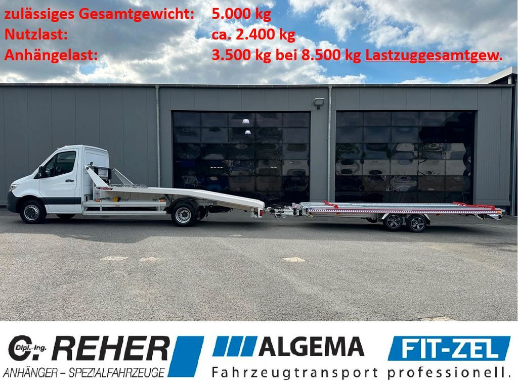 Jaunā Auto evakuators, Komercauto Mercedes-Benz Spinter  mit ALU - Festplateau / NEU: foto 1