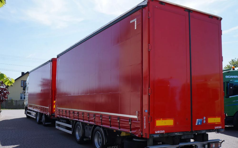 DAF XF 480 EURO 6 ZESTAW TANDEM PRZEJAZDOWY 120 M3 7,8 M + 7,8 M WECON - Kravas automašīna ar tentu: foto 3 DAF XF 480 EURO 6 ZESTAW TANDEM PRZEJAZDOWY 120 M3 7,8 M + 7,8 M WECON - Kravas automašīna ar tentu: foto 3