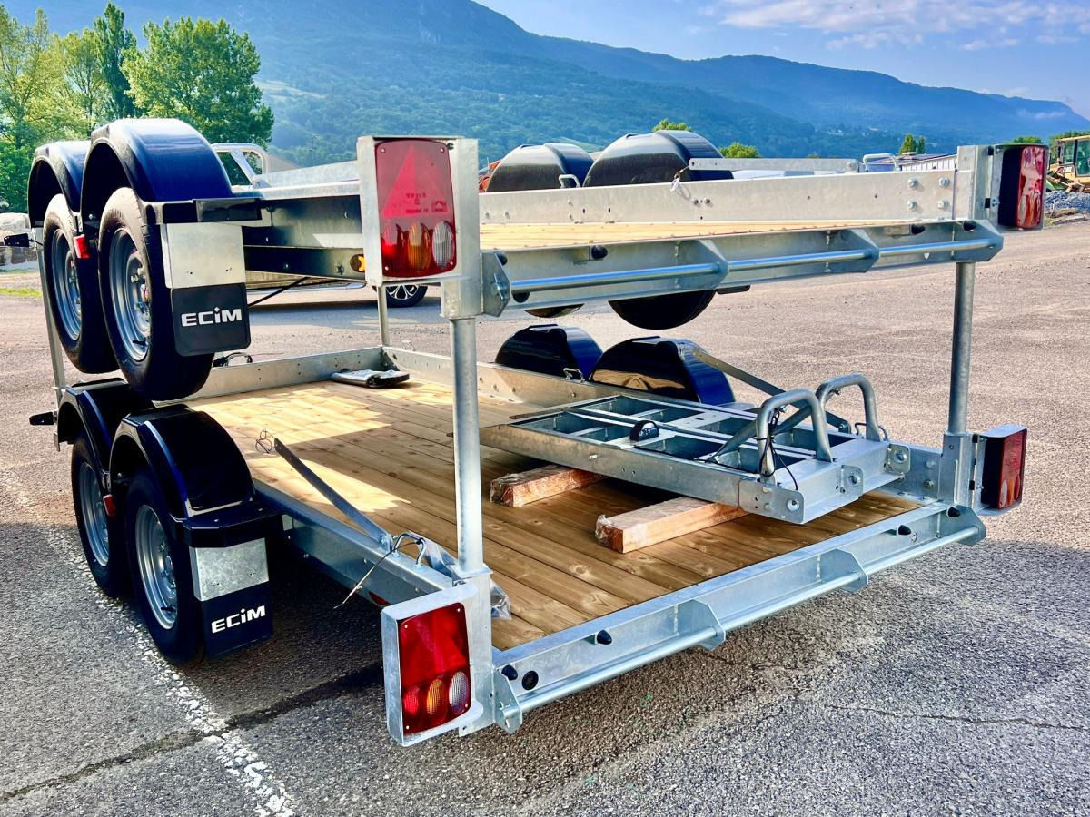 Ecim E350AF REMORQUE PORTE ENGINS 2 ESSIEUX 3T5 NEUVE - Piekabe autovedējs: foto 5 Ecim E350AF REMORQUE PORTE ENGINS 2 ESSIEUX 3T5 NEUVE - Piekabe autovedējs: foto 5