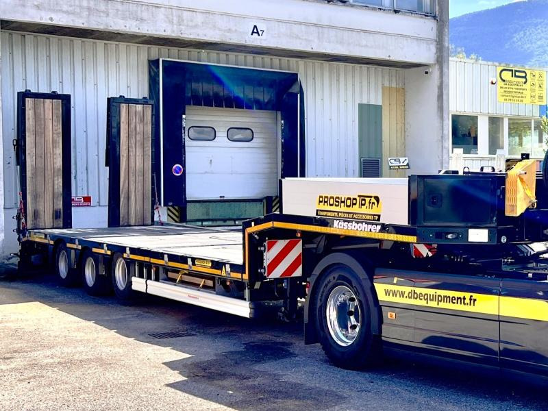 KASSBOHRER Porte engins 3 Essieux - Puspiekabe zema profila platforma: foto 1 KASSBOHRER Porte engins 3 Essieux - Puspiekabe zema profila platforma: foto 1
