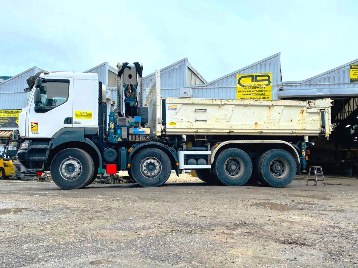 RENAULT KERAX 8x4 520 BIBENNE CIF GRUE CORMACH - Kravas automašīna pašizgāzējs, Kravas auto ar manipulatoru: foto 2 RENAULT KERAX 8x4 520 BIBENNE CIF GRUE CORMACH - Kravas automašīna pašizgāzējs, Kravas auto ar manipulatoru: foto 2