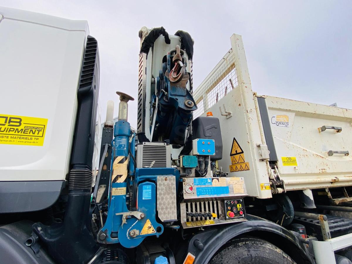 Kravas automašīna pašizgāzējs, Kravas auto ar manipulatoru RENAULT KERAX 8x4 520 BIBENNE CIF GRUE CORMACH: foto 14