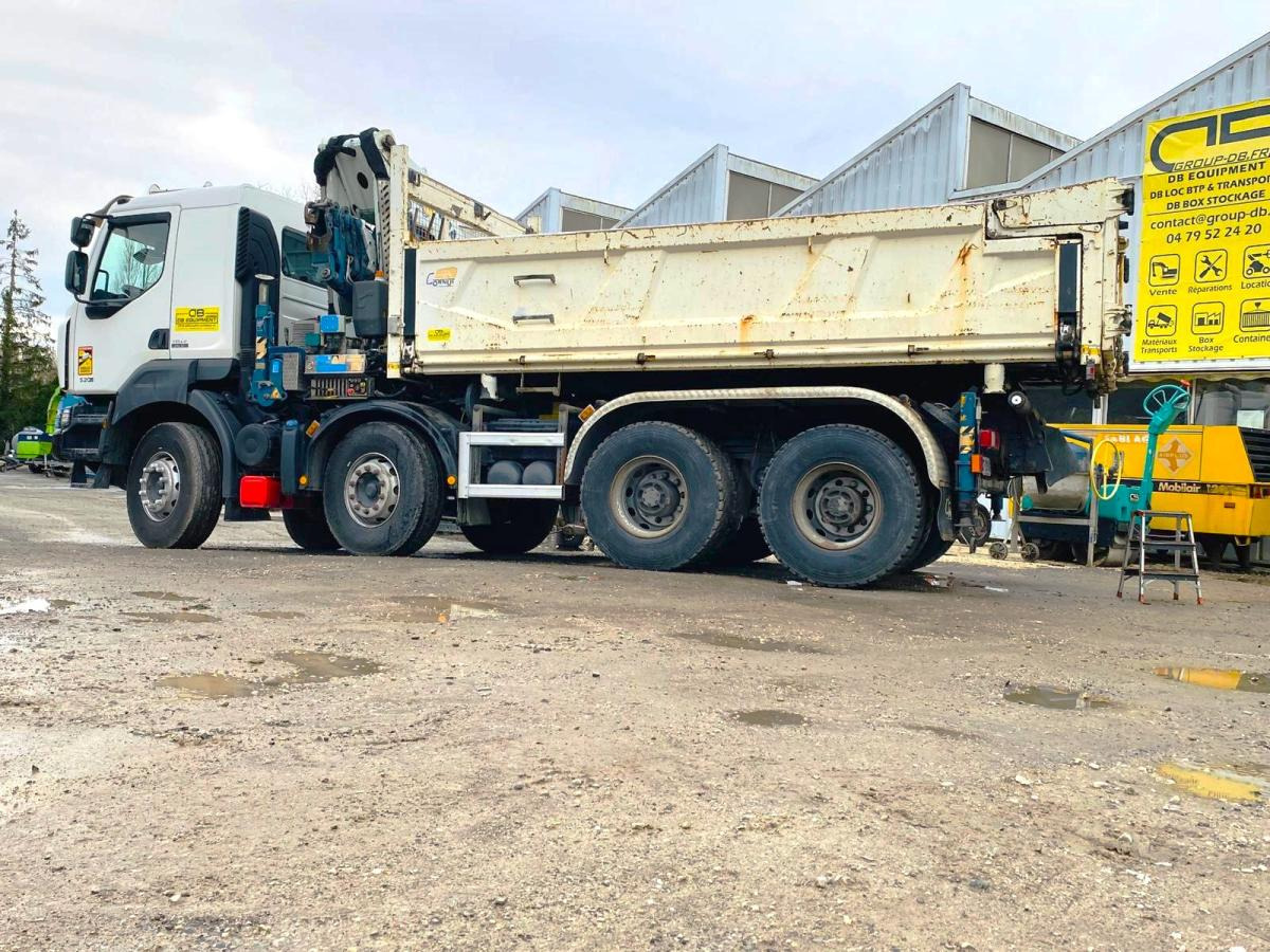 RENAULT KERAX 8x4 520 BIBENNE CIF GRUE CORMACH - Kravas automašīna pašizgāzējs, Kravas auto ar manipulatoru: foto 3 RENAULT KERAX 8x4 520 BIBENNE CIF GRUE CORMACH - Kravas automašīna pašizgāzējs, Kravas auto ar manipulatoru: foto 3