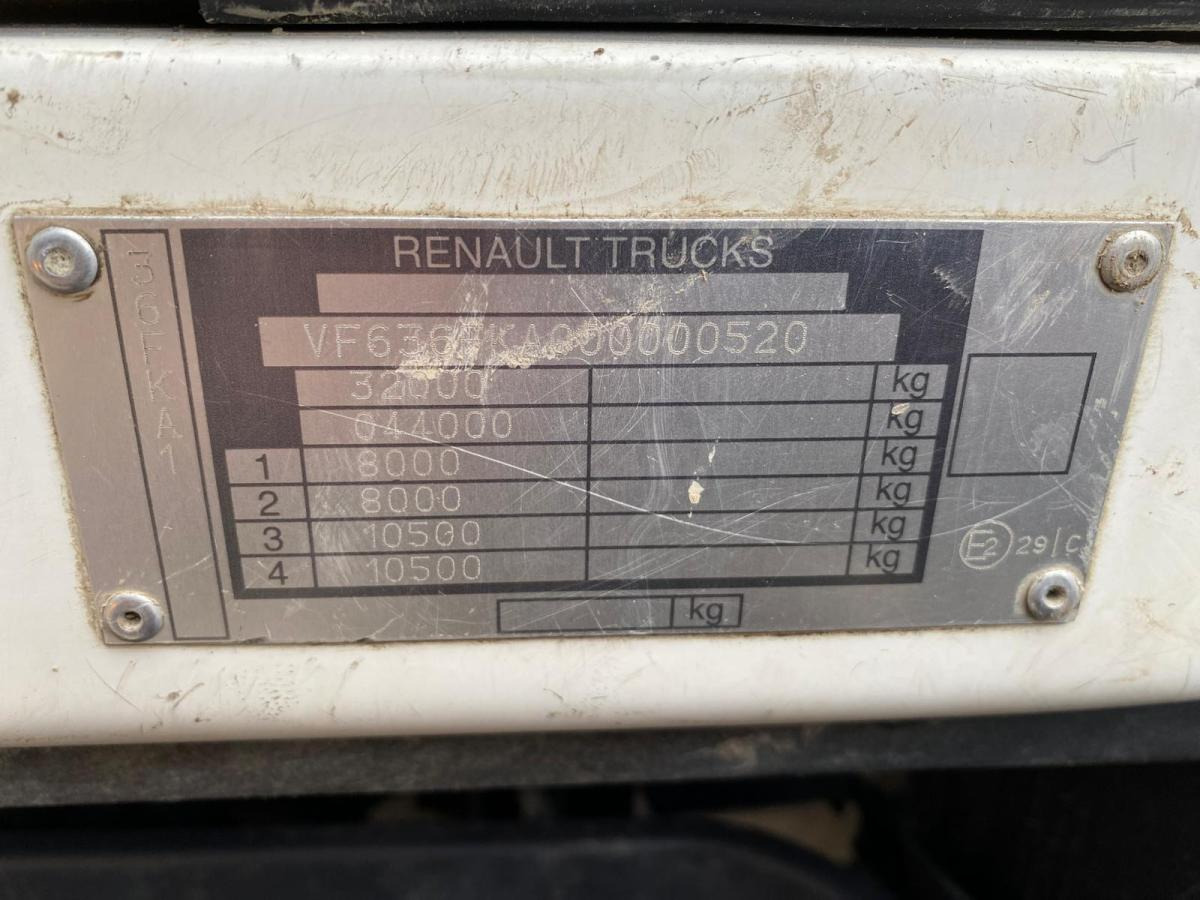 Kravas automašīna pašizgāzējs, Kravas auto ar manipulatoru RENAULT KERAX 8x4 520 BIBENNE CIF GRUE CORMACH: foto 29