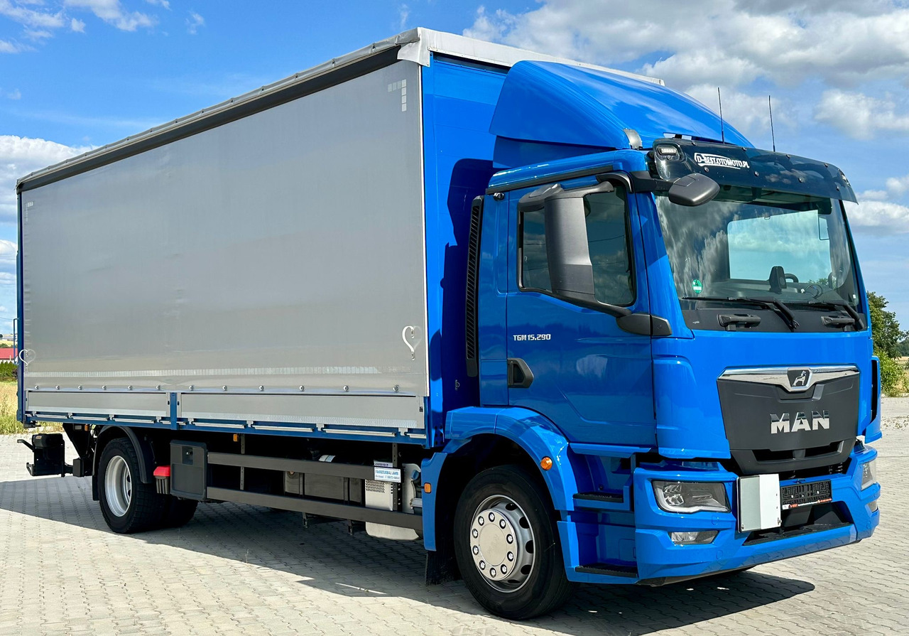 MAN TGM 15.290 / FIRANKA / WINDA / AUTOMAT / 2021 ROK / 18 EUROPALET / 15 T DMC - Kravas automašīna ar tentu: foto 1 MAN TGM 15.290 / FIRANKA / WINDA / AUTOMAT / 2021 ROK / 18 EUROPALET / 15 T DMC - Kravas automašīna ar tentu: foto 1