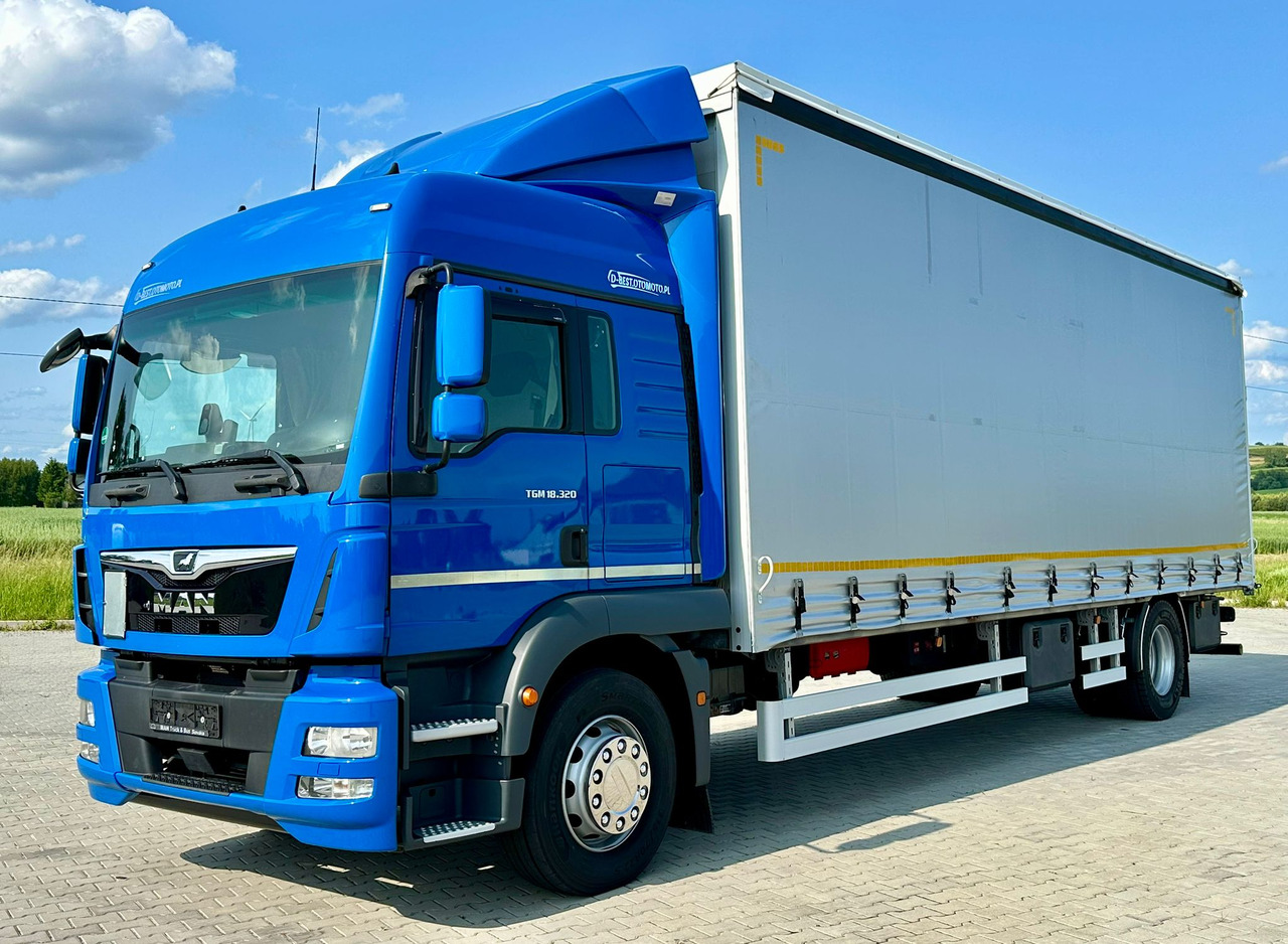 MAN TGM 18.320 / FIRANKA / 20 EUROPALET / 8.3 M DŁUGOŚCI / AUTOMAT / SYPIALKA / 2018 ROK / 9 809 KG ŁADOWNOŚCI - Kravas automašīna ar tentu: foto 2 MAN TGM 18.320 / FIRANKA / 20 EUROPALET / 8.3 M DŁUGOŚCI / AUTOMAT / SYPIALKA / 2018 ROK / 9 809 KG ŁADOWNOŚCI - Kravas automašīna ar tentu: foto 2