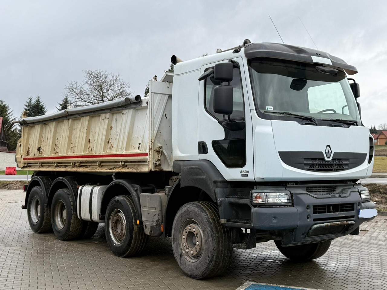 RENAULT KERAX 450 DXI / WYWROTKA / 8X4 / 3 STRONNA / MEILLER / EURO 5 - Kravas automašīna pašizgāzējs: foto 1 RENAULT KERAX 450 DXI / WYWROTKA / 8X4 / 3 STRONNA / MEILLER / EURO 5 - Kravas automašīna pašizgāzējs: foto 1