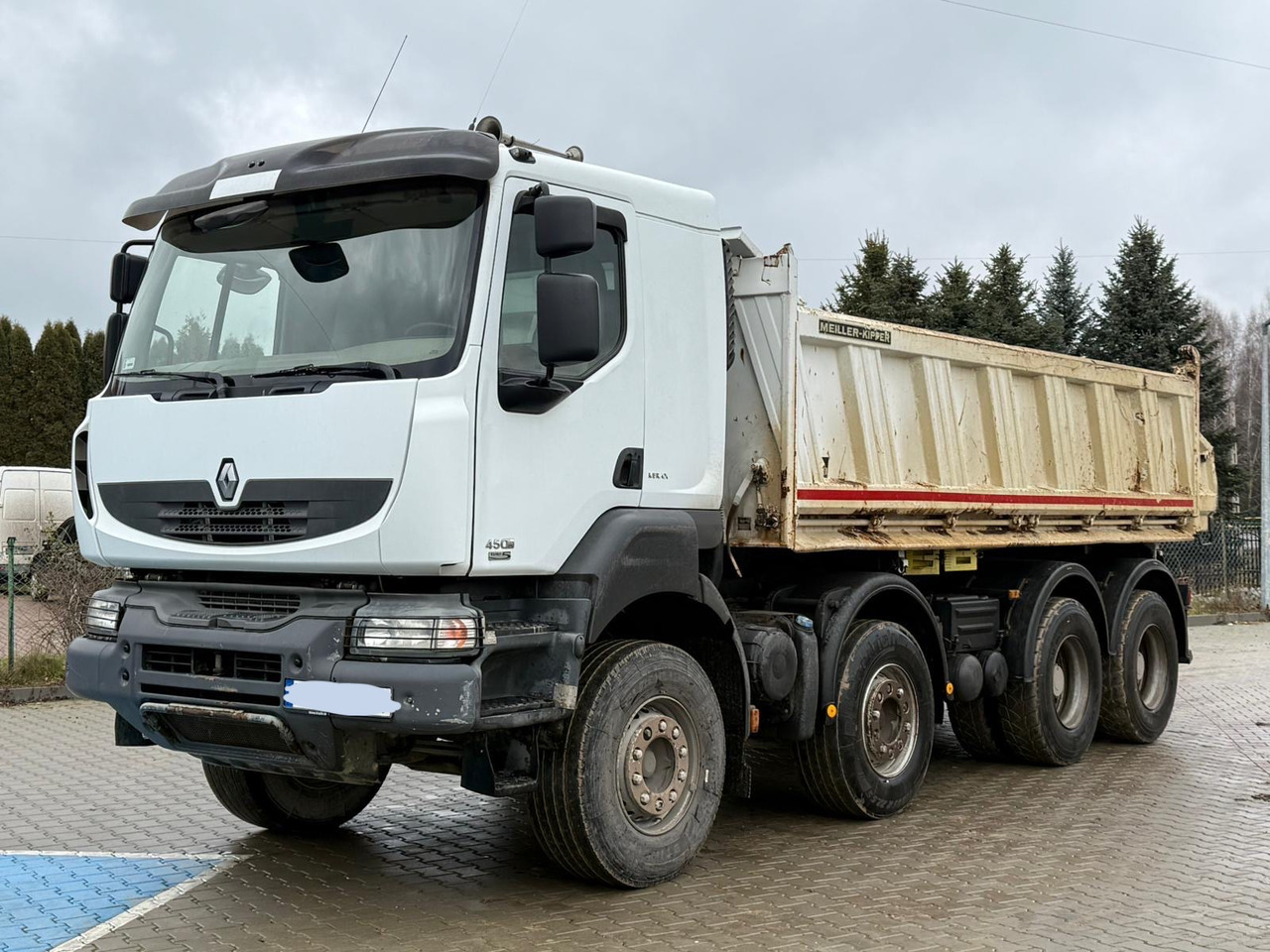 RENAULT KERAX 450 DXI / WYWROTKA / 8X4 / 3 STRONNA / MEILLER / EURO 5 - Kravas automašīna pašizgāzējs: foto 2 RENAULT KERAX 450 DXI / WYWROTKA / 8X4 / 3 STRONNA / MEILLER / EURO 5 - Kravas automašīna pašizgāzējs: foto 2