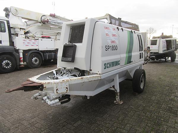 2014 SCHWING SP1800 D 129KW trailer pump - Stacionārais betona sūknis: foto 2 2014 SCHWING SP1800 D 129KW trailer pump - Stacionārais betona sūknis: foto 2