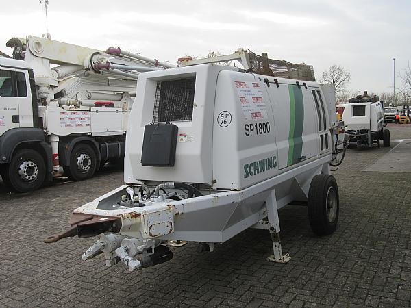 2015 SCHWING SP 1800 D 129KW - Stacionārais betona sūknis: foto 3 2015 SCHWING SP 1800 D 129KW - Stacionārais betona sūknis: foto 3
