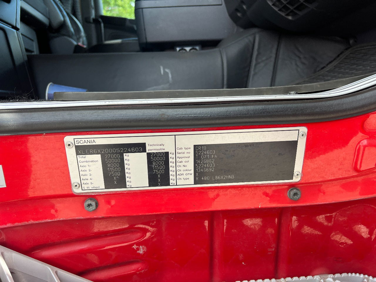 Šasija kravas automašīna Scania R480 Highline 6x2, Retarder, Euro 5: foto 8