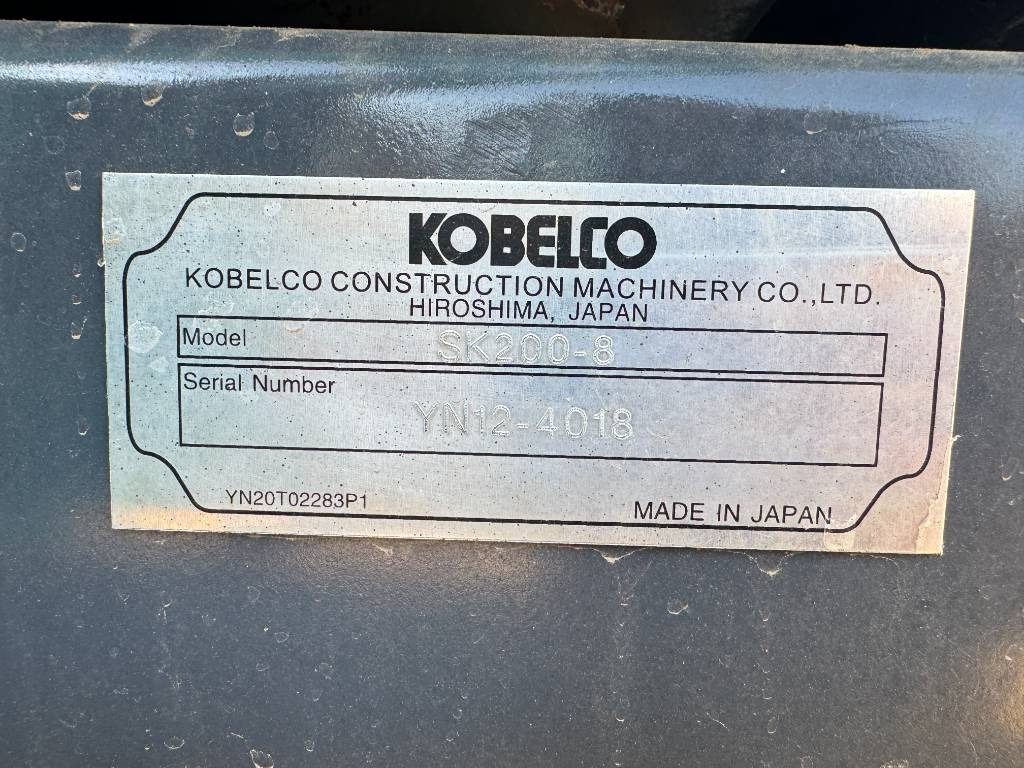 Kobelco SK 200-8 - Kāpurķēžu ekskavators: foto 3 Kobelco SK 200-8 - Kāpurķēžu ekskavators: foto 3