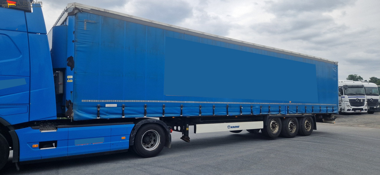 Krone SD Deutscher Auflieger, Pritsche Plane Edscha - Tenta puspiekabe: foto 1 Krone SD Deutscher Auflieger, Pritsche Plane Edscha - Tenta puspiekabe: foto 1