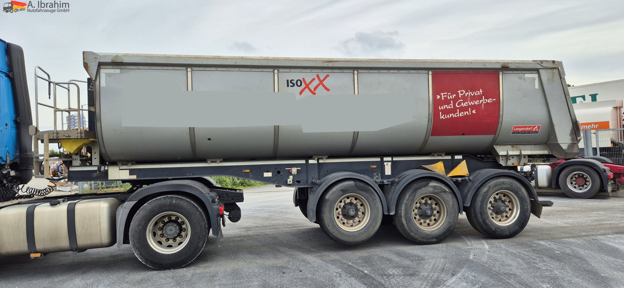 Puspiekabe pašizgāzējs Langendorf SKS-HS 24/30 Isomulde, Liftachse, Scheibenbremse, Stahlmulde: foto 8