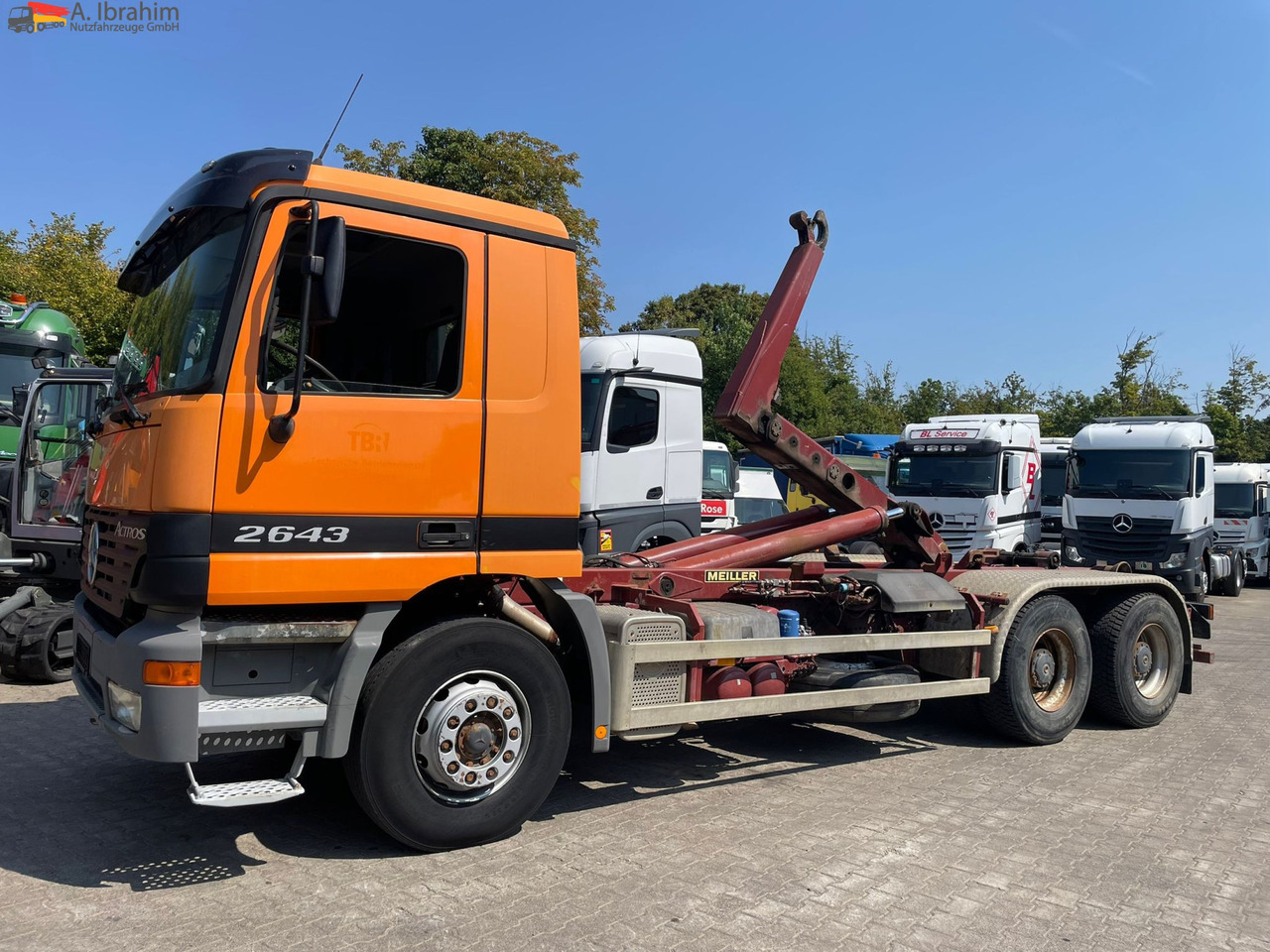 Mercedes-Benz 2643 6x4 | Blatt Luft | Meiller Haken, mp1 - Pacēlājs ar āķi: foto 1 Mercedes-Benz 2643 6x4 | Blatt Luft | Meiller Haken, mp1 - Pacēlājs ar āķi: foto 1