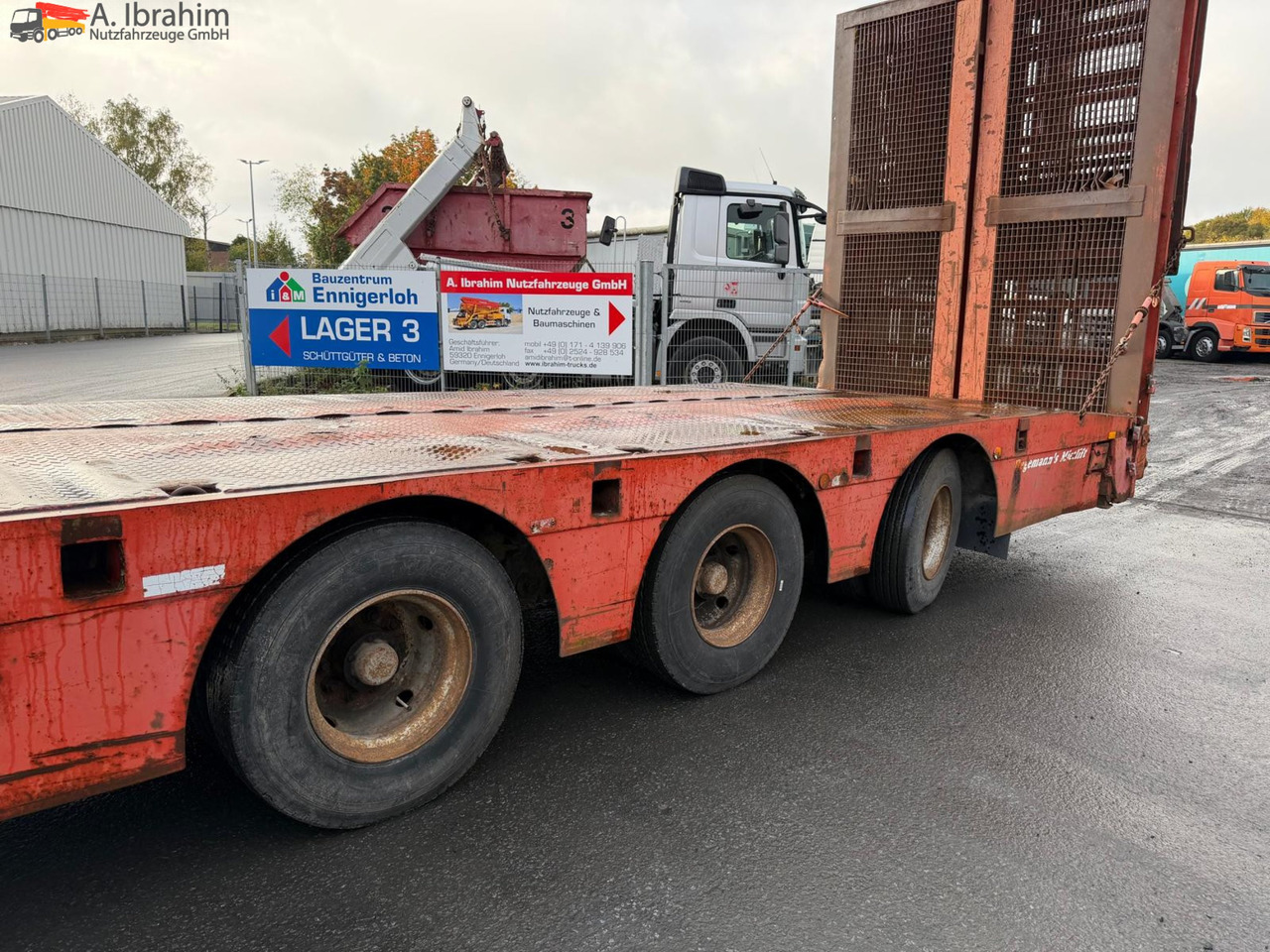 Nooteboom OSD-48-03 V/L ausziehbar | 1 x Lenkachse | Rampen - Puspiekabe zema profila platforma: foto 3 Nooteboom OSD-48-03 V/L ausziehbar | 1 x Lenkachse | Rampen - Puspiekabe zema profila platforma: foto 3