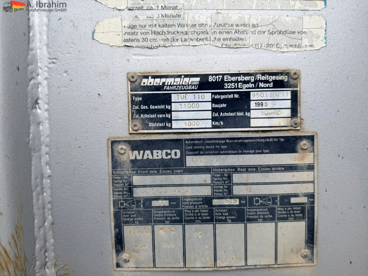 Obermaier TUE110 SDAH Tieflader | | Trommelbremse | Rampen | 7.2 Plattform | Stützfuß vorne - Piekabe zema profila platforma: foto 5 Obermaier TUE110 SDAH Tieflader | | Trommelbremse | Rampen | 7.2 Plattform | Stützfuß vorne - Piekabe zema profila platforma: foto 5