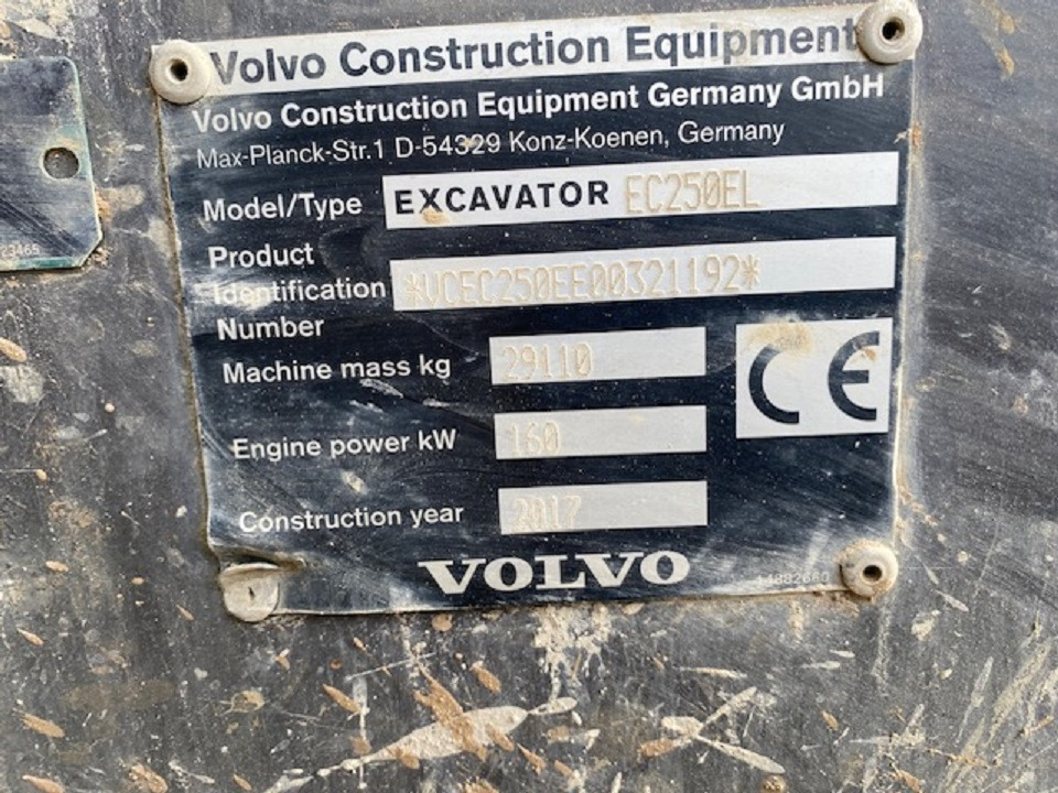 VOLVO EC250EL - Demontāžas ekskavators: foto 5 VOLVO EC250EL - Demontāžas ekskavators: foto 5