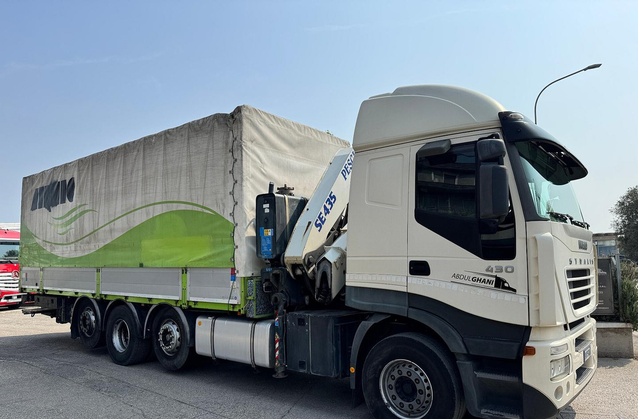 IVECO 430 - 4 ASSI STRADALE CON GRU - Kravas automašīna ar tentu: foto 3 IVECO 430 - 4 ASSI STRADALE CON GRU - Kravas automašīna ar tentu: foto 3