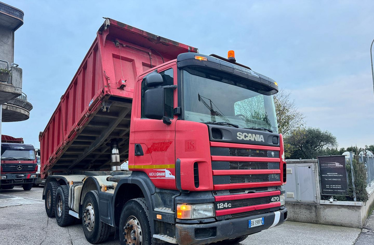 Scania R124/470 Ribaltabile 8X4 - Kravas automašīna pašizgāzējs: foto 1 Scania R124/470 Ribaltabile 8X4 - Kravas automašīna pašizgāzējs: foto 1