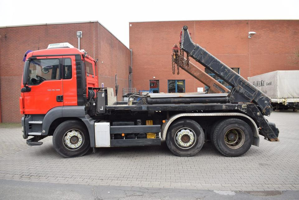 MAN TGS 26.400 6x2 Meiller Vorlaufachse Dachklima - Būvgružu konteineru vedējs: foto 3 MAN TGS 26.400 6x2 Meiller Vorlaufachse Dachklima - Būvgružu konteineru vedējs: foto 3
