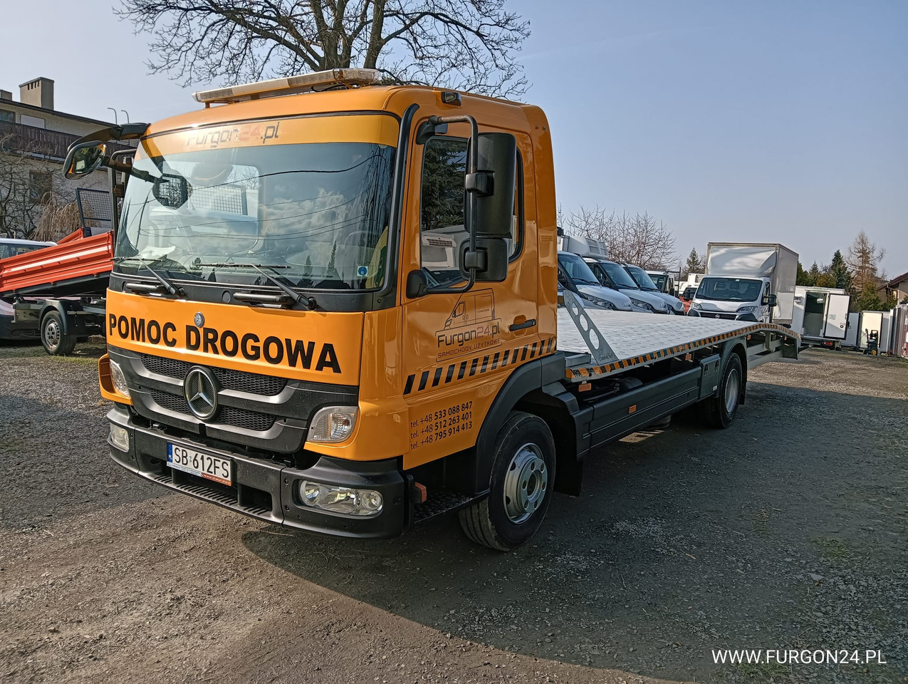 MERCEDES ATEGO 1018 POMOC DROGOWA LAWETA NR 665 - Autovedējs: foto 1 MERCEDES ATEGO 1018 POMOC DROGOWA LAWETA NR 665 - Autovedējs: foto 1
