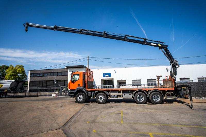 Renault KERAX 430 DXI+ HIAB 16 T/m + 5 EXT - Bortu kravas automašīna/ Platforma, Kravas auto ar manipulatoru: foto 2 Renault KERAX 430 DXI+ HIAB 16 T/m + 5 EXT - Bortu kravas automašīna/ Platforma, Kravas auto ar manipulatoru: foto 2
