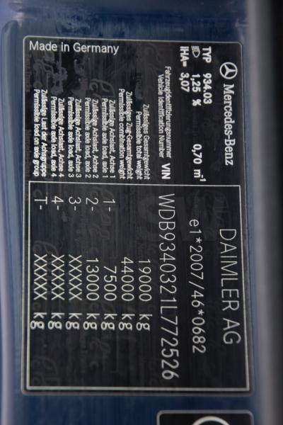 Mercedes ACTROS 1846 LS-MP3+HYDR. līzingu Mercedes ACTROS 1846 LS-MP3+HYDR.: foto 7