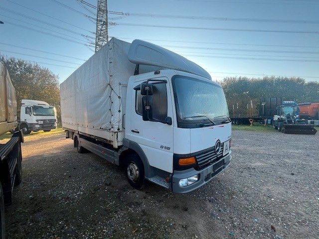 Furgons ar tentu Mercedes-Benz Atego 815 Pritsche Plane LBW: foto 1