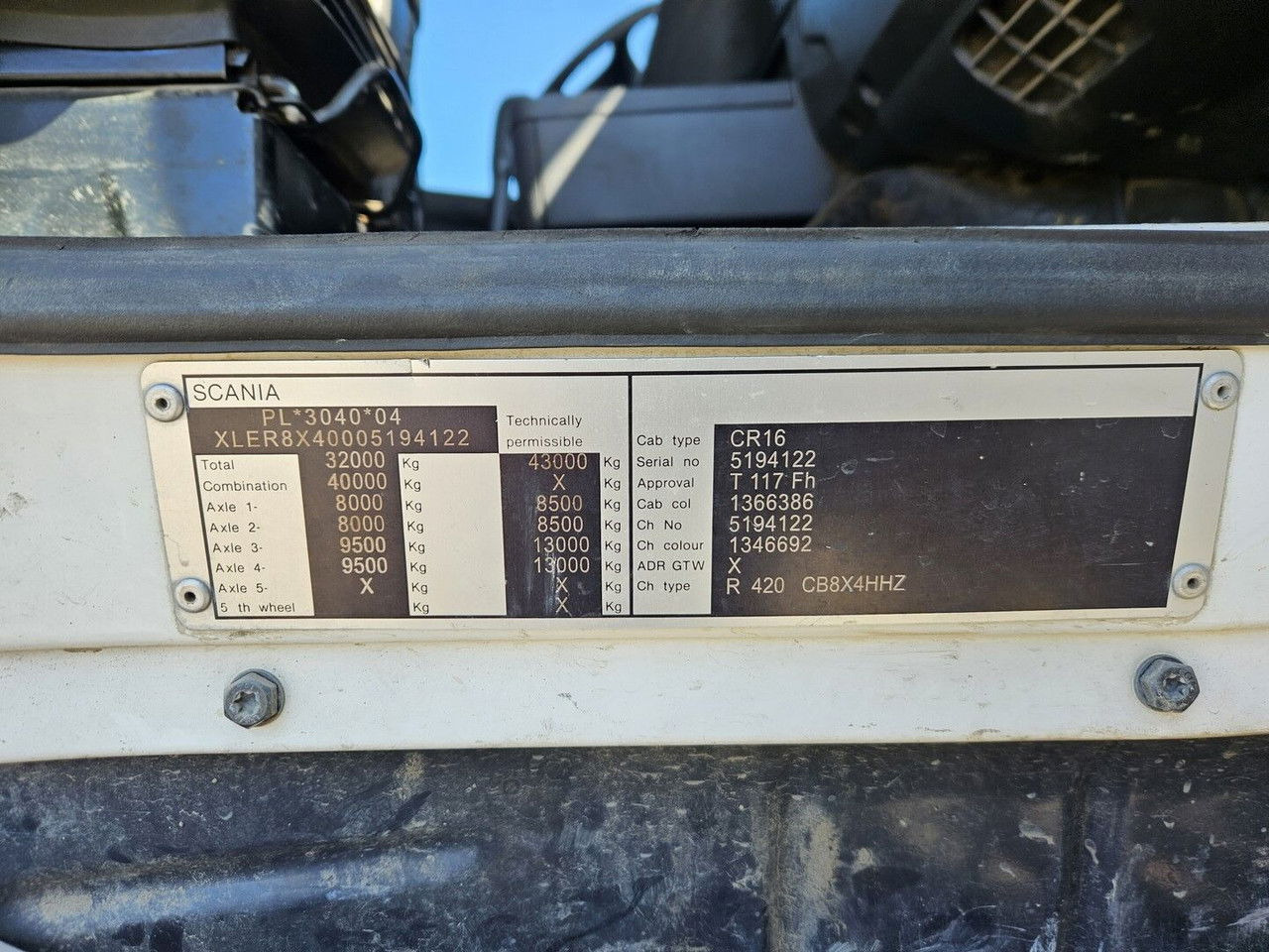 Kravas automašīna pašizgāzējs Scania R420 8x4 - Tipper - full spring - 2007 year: foto 25