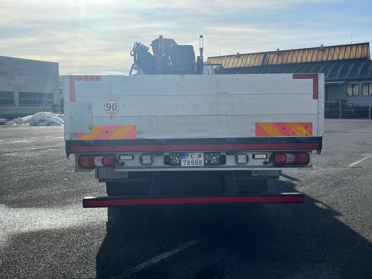 Bortu kravas automašīna/ Platforma, Kravas auto ar manipulatoru Mercedes truck ATEGO, 1527, Crane HMF 1120 - K5: foto 8