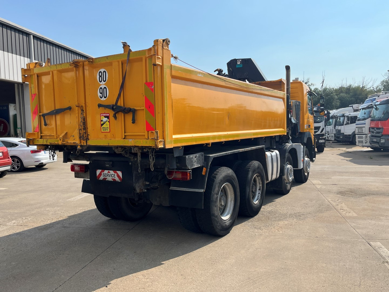 Kravas automašīna pašizgāzējs, Kravas auto ar manipulatoru VOLVO FMX 460,  8x4, 2017, HIAB 188: foto 8