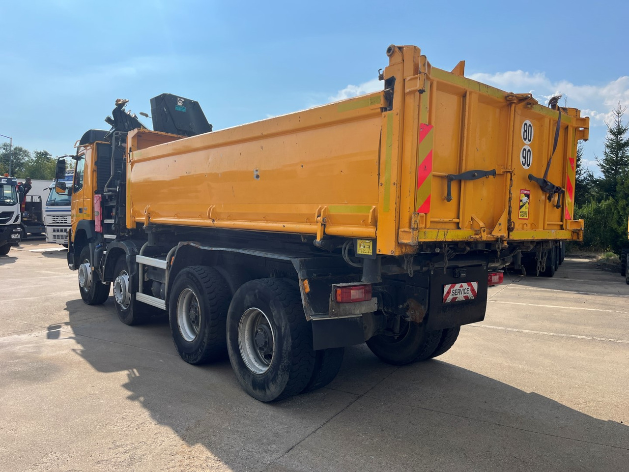 Kravas automašīna pašizgāzējs, Kravas auto ar manipulatoru VOLVO FMX 460,  8x4, 2017, HIAB 188: foto 6