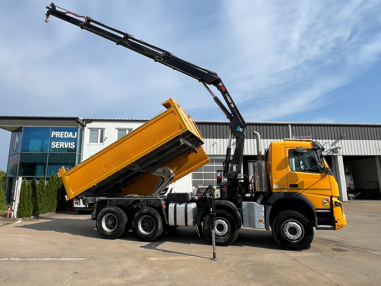 Kravas automašīna pašizgāzējs, Kravas auto ar manipulatoru VOLVO FMX 460,  8x4, 2017, HIAB 188: foto 11