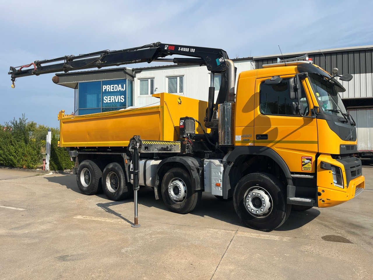 Kravas automašīna pašizgāzējs, Kravas auto ar manipulatoru VOLVO FMX 460,  8x4, 2017, HIAB 188: foto 16
