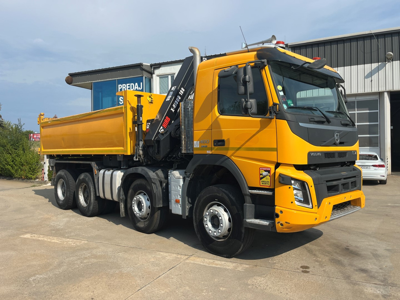 Kravas automašīna pašizgāzējs, Kravas auto ar manipulatoru VOLVO FMX 460,  8x4, 2017, HIAB 188: foto 10