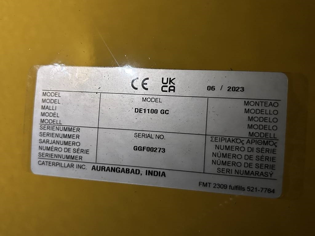CAT DE1100GC - 1.100 kVA Standby Generator - DPX-18225 - Elektroģenerators: foto 4 CAT DE1100GC - 1.100 kVA Standby Generator - DPX-18225 - Elektroģenerators: foto 4
