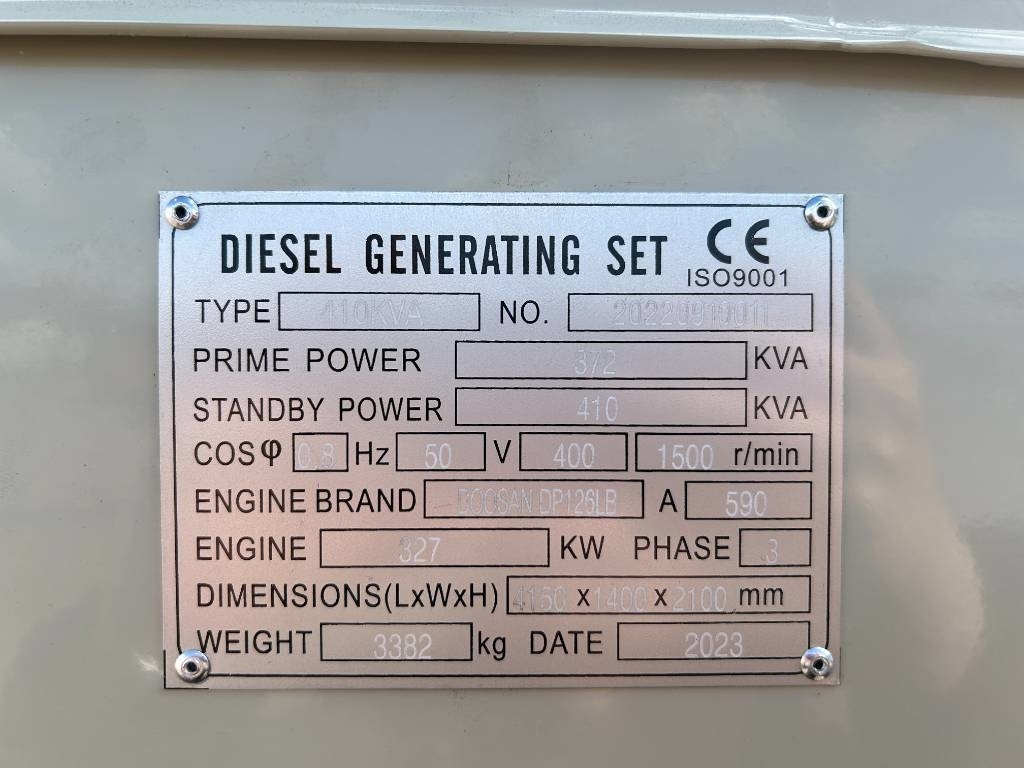 Doosan DP126LB - 410 kVA Generator - DPX-19854 - Elektroģenerators: foto 4 Doosan DP126LB - 410 kVA Generator - DPX-19854 - Elektroģenerators: foto 4