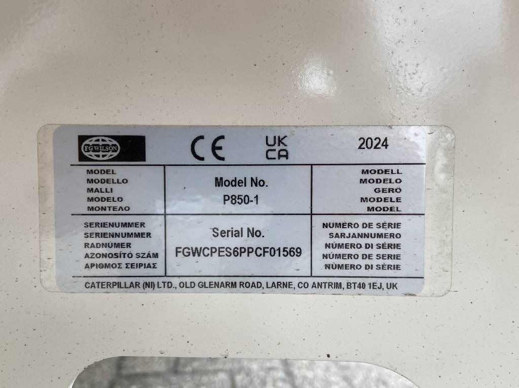 Jaunā Elektroģenerators FG Wilson P850-1 - 850 kVA Genset - DPX-16024: foto 21