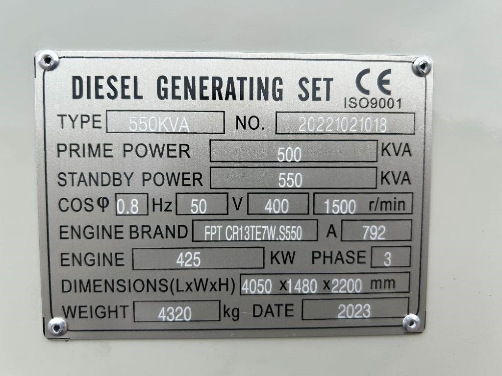 Iveco CR13TE7W - 550 kVA Generator - DPX-19797 - Elektroģenerators: foto 4 Iveco CR13TE7W - 550 kVA Generator - DPX-19797 - Elektroģenerators: foto 4