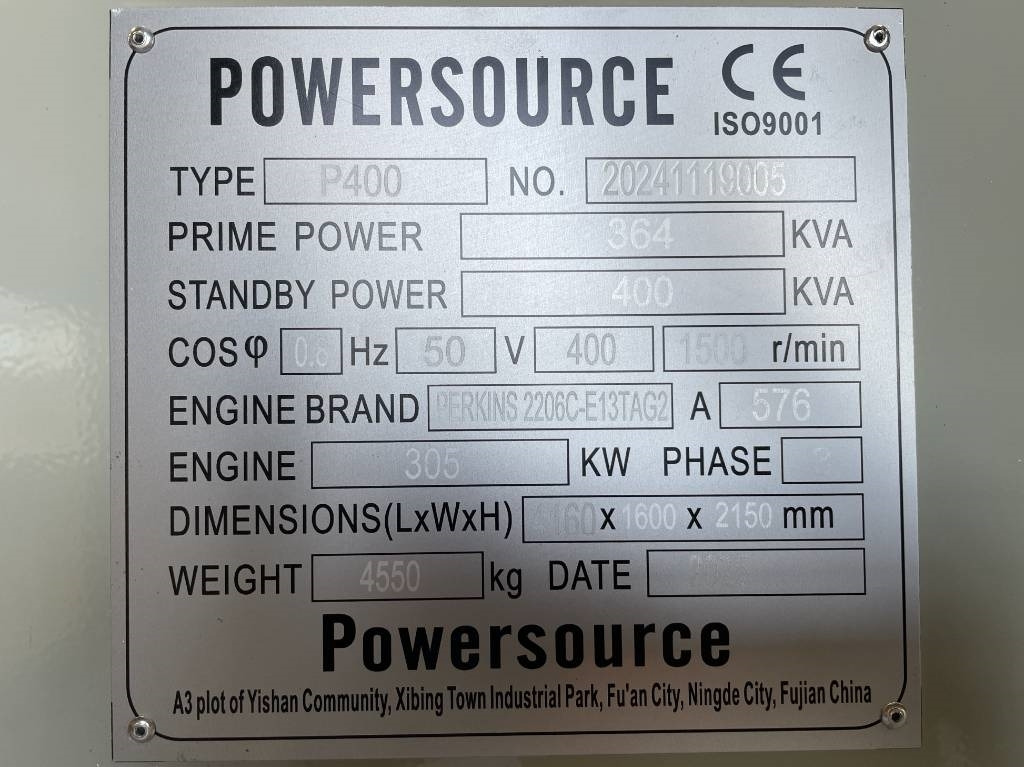 Perkins 2206C-E13TAG2 - 400 kVA Generator - DPX-19812 - Elektroģenerators: foto 5 Perkins 2206C-E13TAG2 - 400 kVA Generator - DPX-19812 - Elektroģenerators: foto 5