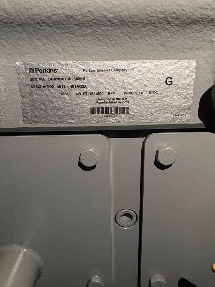 Jaunā Elektroģenerators Perkins 4012-46TAG2A - 1.650 kVA Generator - DPX-19823-O: foto 8