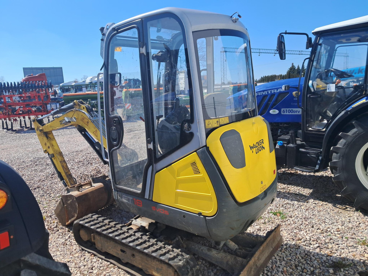 Minikoparka gąsienicowa WACKER NEUSON ET18 - 2021 - 1597 mth - 3 łyżki - Mini-ekskavators: foto 3 Minikoparka gąsienicowa WACKER NEUSON ET18 - 2021 - 1597 mth - 3 łyżki - Mini-ekskavators: foto 3