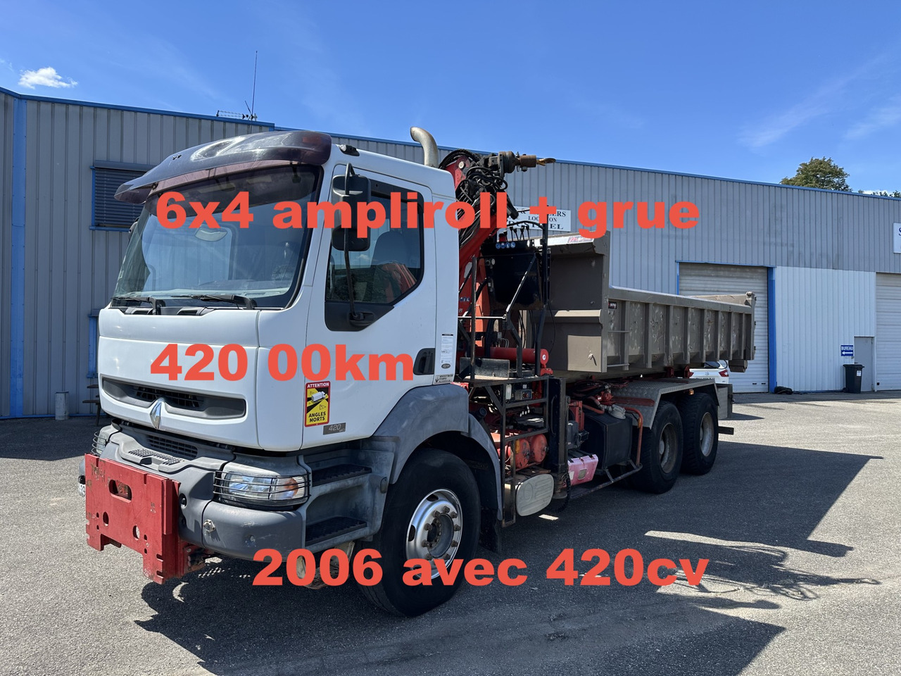 RENAULT KERAX 420DCI - Pacēlājs ar āķi, Kravas auto ar manipulatoru: foto 1 RENAULT KERAX 420DCI - Pacēlājs ar āķi, Kravas auto ar manipulatoru: foto 1