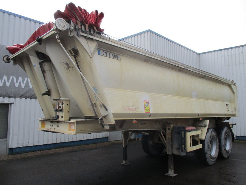 Benalu C33 , 2 Axle, Alu Tipper trailer , Drum brakes , Spring suspension - Puspiekabe pašizgāzējs: foto 1 Benalu C33 , 2 Axle, Alu Tipper trailer , Drum brakes , Spring suspension - Puspiekabe pašizgāzējs: foto 1