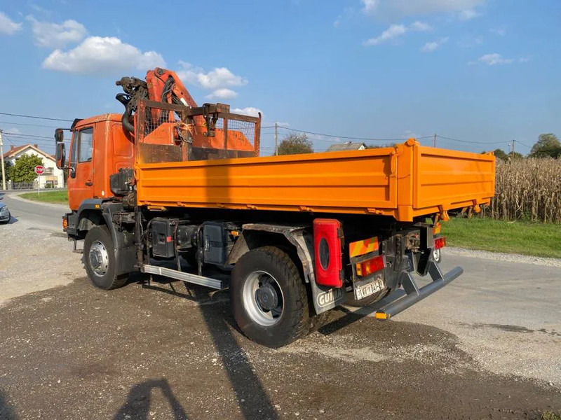 Kravas automašīna pašizgāzējs, Kravas auto ar manipulatoru MAN LE 18-280 , 4X4 , Tipper , Palfinger PK 9501: foto 7